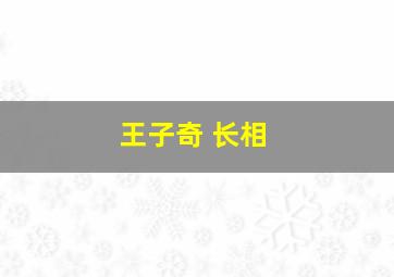 王子奇 长相